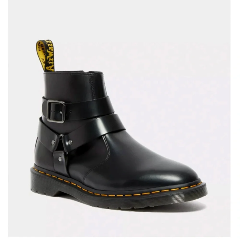 Dr. Martens Black Leather Ankle Boots - Picture 1 of 6